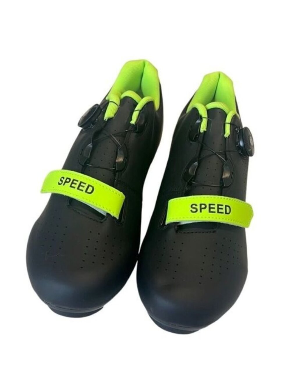 Speed Black and Green Road Bike Cycling Shoes Men's Size 46 NWOB